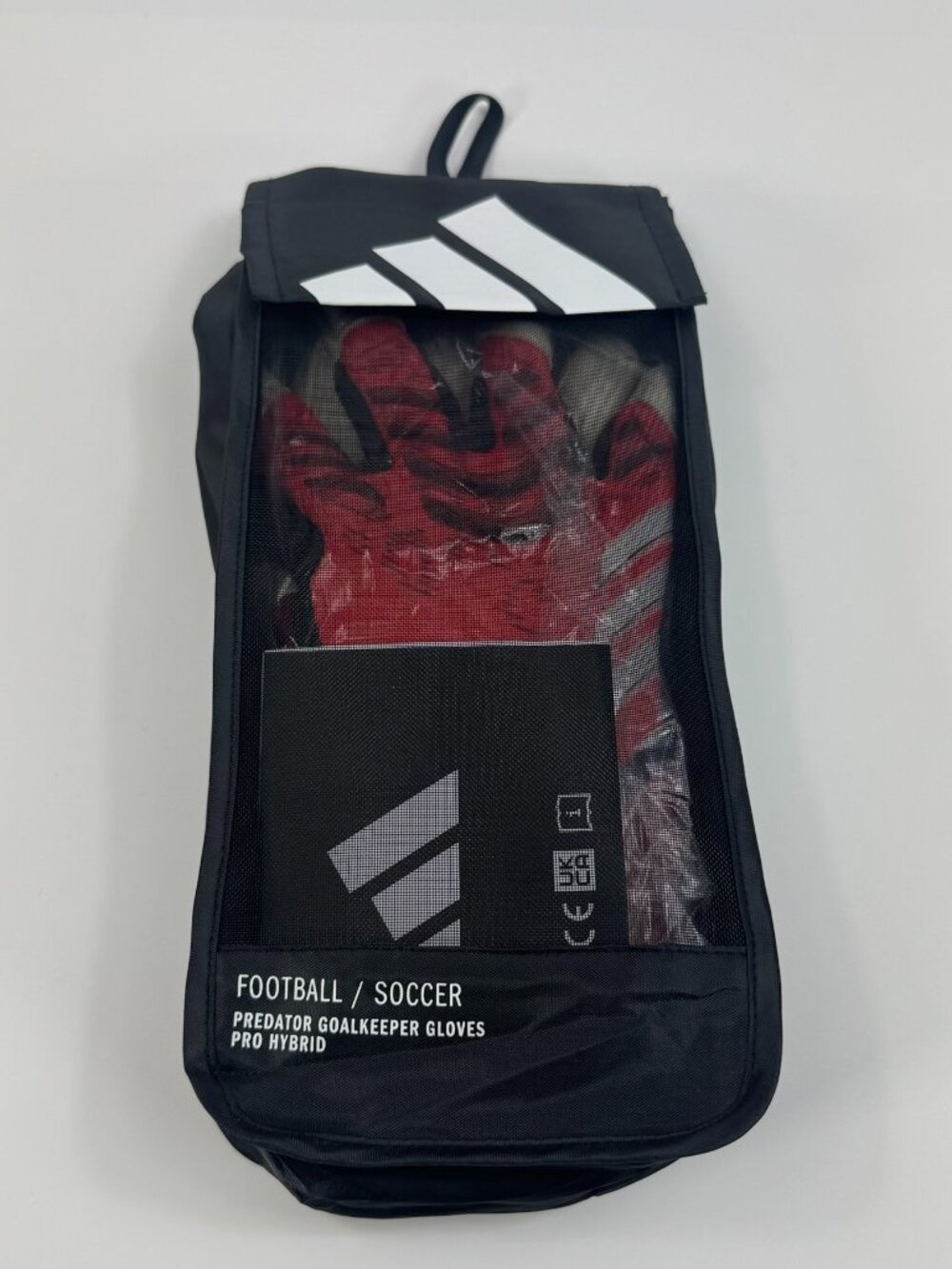 Adidas Predator GL Pro Hybrid Gloves Goal Keeper 'Red White' JH3814 size 7